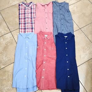 Bundle of 6 Old Navy Men's Slim Fit Classic Shirt